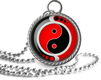 Taijitu Pendant Etsy - yin yang necklace roblox