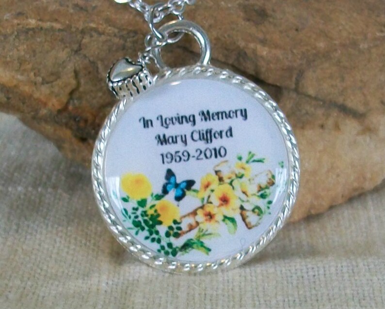 In Loving Memory Necklace Personalized Sympathy Gift Loss of Etsy