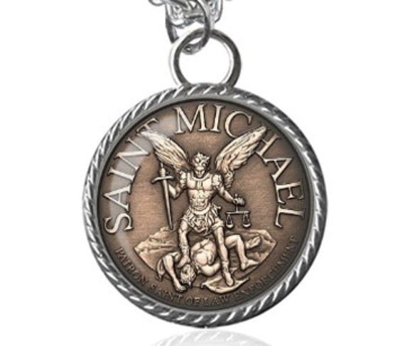 Patron Saint Of Police Officers Necklace 2024 www.alhudapk