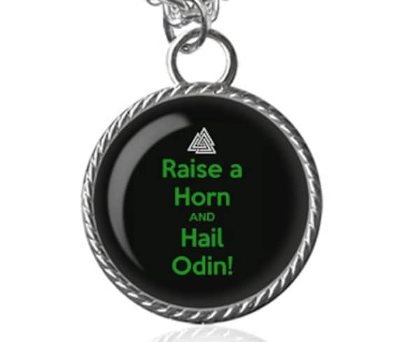 Odins Halskette Odin Horn Halskette Hagel Odin Thor Loki Etsy