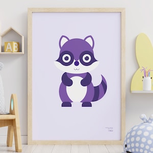 Cuadros infantiles de animales. Decoración de la habitación del bebé o  niños y niñas. Póster para niños, descarga digital instantánea -  México