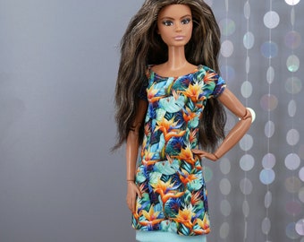 Kleid "Strelizia #2" für 12" Fashion Dolls - mtm Barbie, Fashion Royalty und ähnliche Puppen