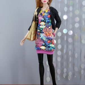 Kleid Corals 2 für 12 Fashion Dolls mtm Barbie, Fashion Royalty, Poppy Parker und ähnliche Puppen Bild 9