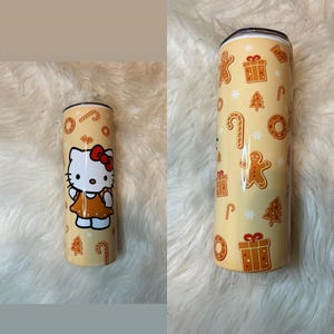 Kawaii Kitty Christmas 20 oz Stainless Steel Tumbler