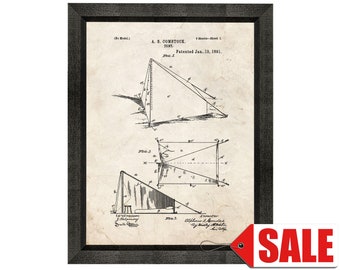 Tent Patent Print Poster - 1891 - Historical Vintage Wall Art - Great Gift Idea