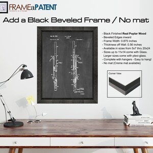 Bassoon Patent Print Poster 1964 Historical Vintage Wall Art Great Gift Idea image 3