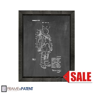 Space Suit Patent Print Poster - 1973 - Historical Vintage Wall Art - Great Gift Idea