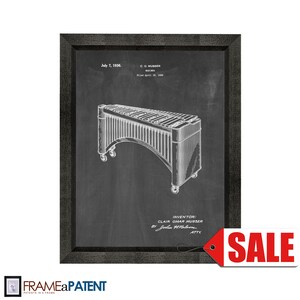 Marimba Patent Print Poster - 1936 - Historical Vintage Wall Art - Great Gift Idea