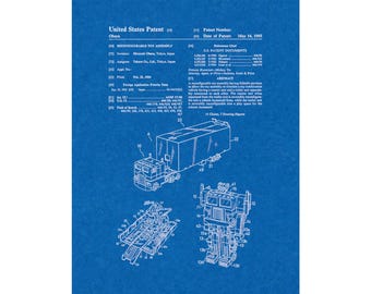 Transformers Optimus Prime Patent Print Poster - 1985 -  Historical Vintage Wall Art