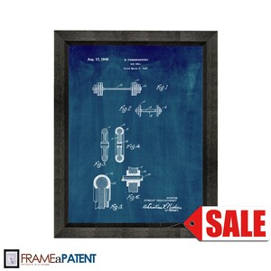 Barbell Patent Print Poster - 1948 - Historical Vintage Wall Art - Great Gift Idea