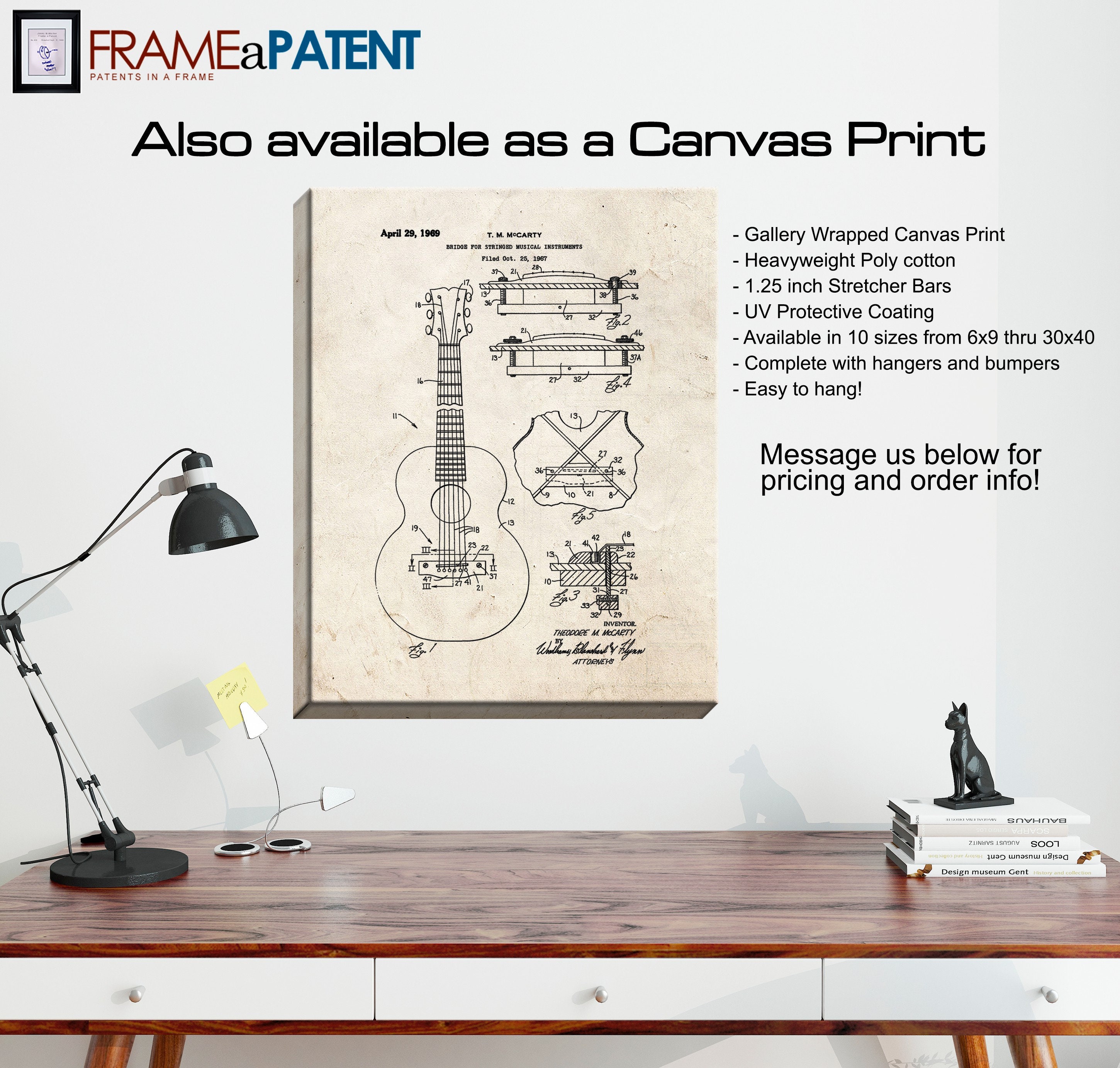 Bridge for Stringed Musical Instruments Patent Print Poster - Etsy