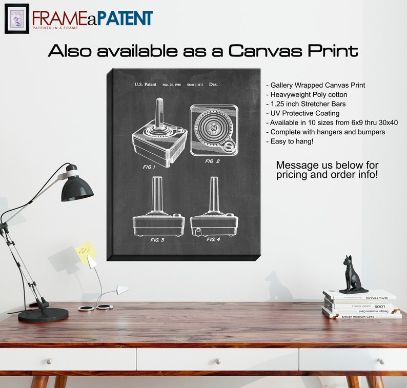 Atari 2600 Controller Patent Print Poster  1980  Historical image 7