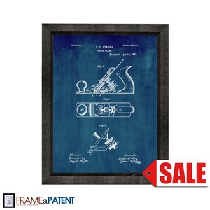 Bench Plane Patent Print Poster - 1883 - Historical Vintage Wall Art - Great Gift Idea