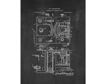 Police Law Enforcement Breathalyzer Patent Print Poster - 1958 -  Historical Vintage Wall Art