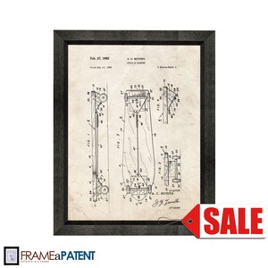 Posavasos infantil - Póster de patente de patineta - 1962 - Arte mural histórico vintage - Ideal para regalar