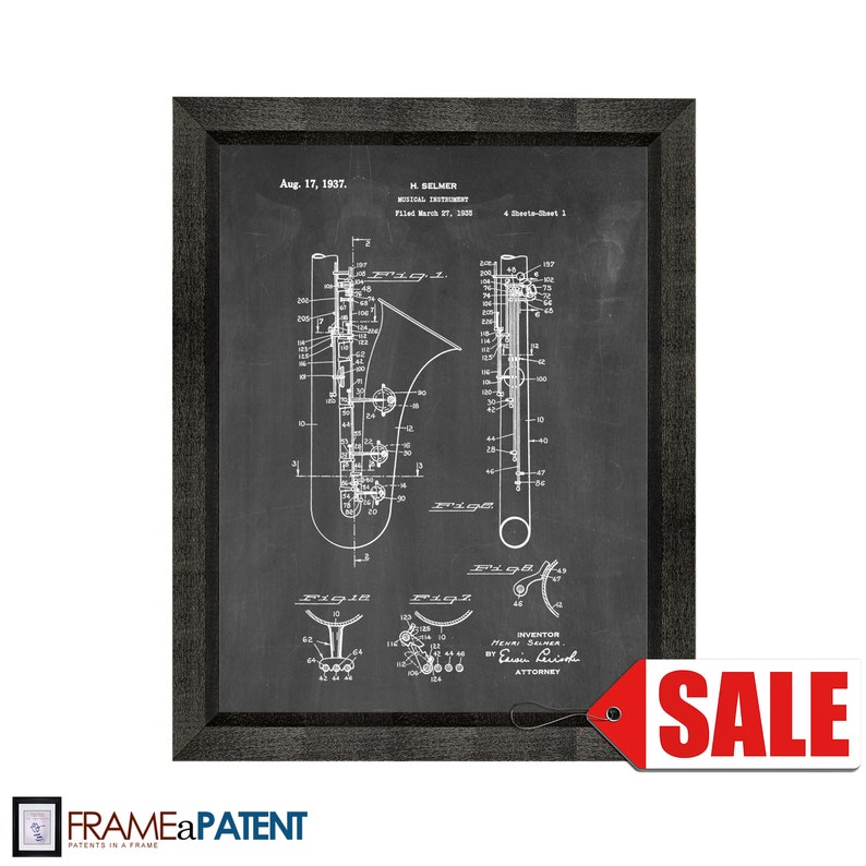 Musical Instrument Patent Print Poster 1937 Historical - Etsy