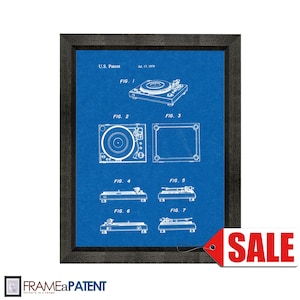 Record Player Patent Print Poster - 1979 - Historical Vintage Wall Art - Great Gift Idea