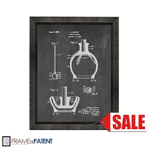 Toilet Plunger Patent Print Poster - 1938 - Historical Vintage Wall Art - Great Gift Idea