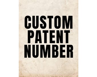 Custom Patent Print