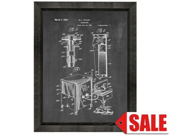 Dishwasher Patent Print Poster - 1933 - Historical Vintage Wall Art - Great Gift Idea