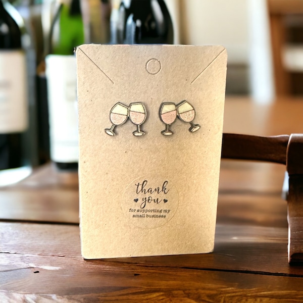 Wine Post/Stud Earrings | Winery | Bachelorette | Girls Night | Napa | Sonoma | Cabernet | Chardonnay