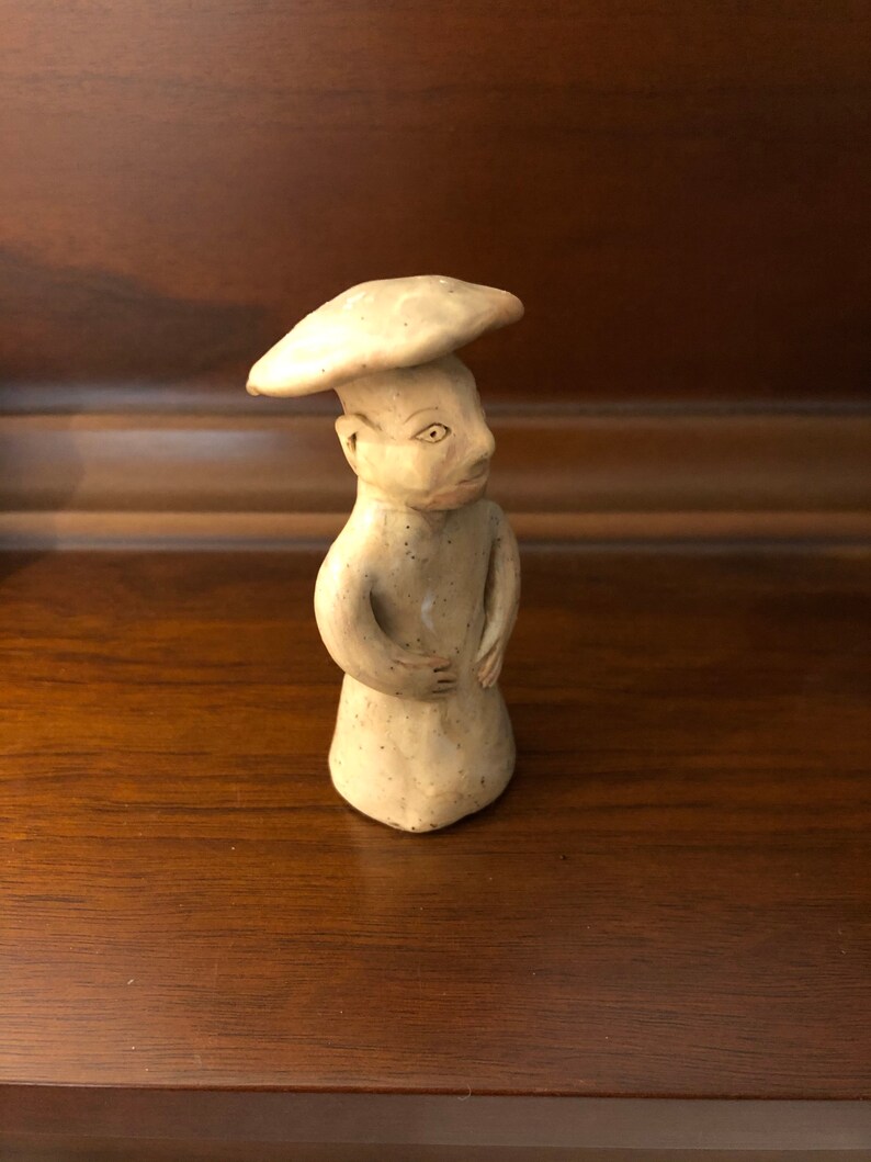 Mushroom man totem Mayan sacred sculpture garden art unique Etsy