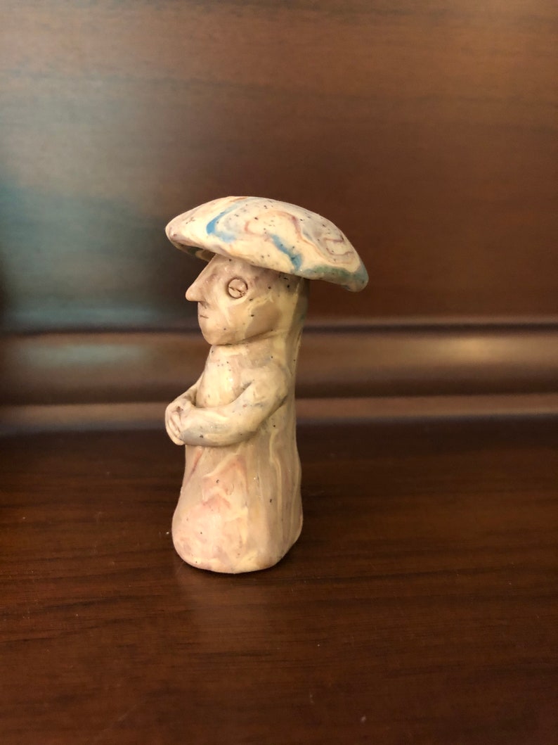 Mushroom man totem Mayan sacred sculpture garden art unique Etsy