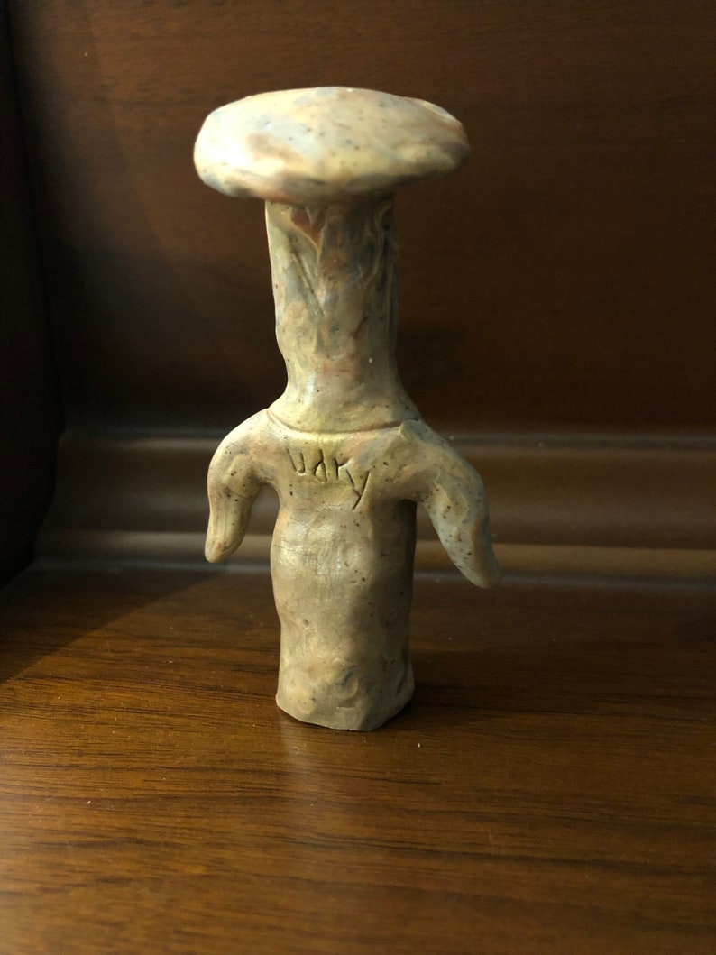Unique Magic Mushroom Man Altar Totem OOAK Sacred Mayan Etsy