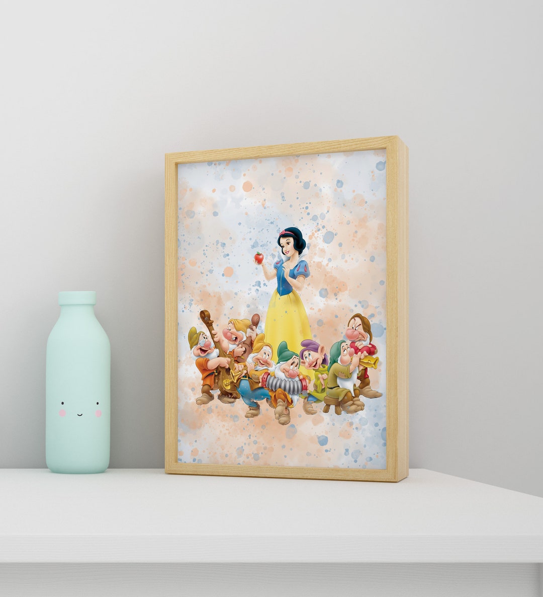 Snow White and the Seven Dwarfs Art Print, Disney Poster, Disney Wall ...