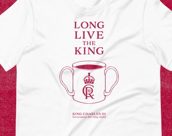 Kung Charles teskjorta Kung I Karl III porträtt | t-shirt | Kungligt tryck | Begränsad upplaga gåva I kröning