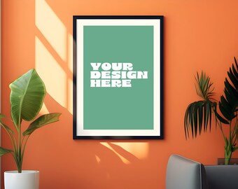 minimal portrait frame mockup psd, jpg, Poster psd mockup, A4 vertical frame mockup, Vertical mock ups, Mockup, Adjustable Mock up, A3