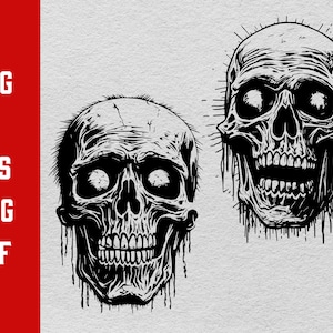 Halloween Zombie bundel Svg, Png, Eps, AI, Instant Digital Download, Halloween ontwerp, clipart bestand, Halloween skelet, griezelig, spookachtig