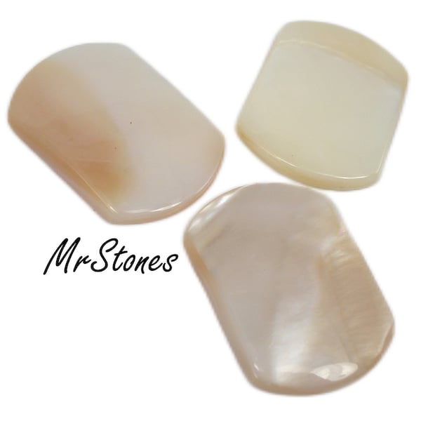 5pcs 22.5x15.5x3mm Vintage Natural Shell Mother of Pearl Antique Cushion Shape