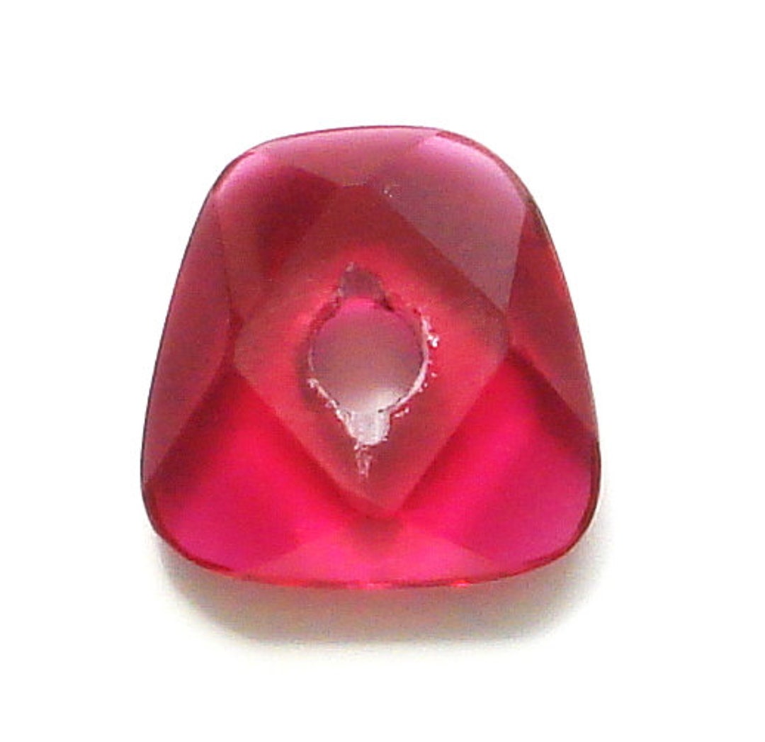 14MM Synthetic Corundum Ruby With 3mm Hole - Etsy