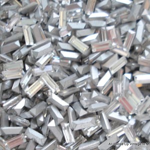 144pc (1 gross) 4501 5X2mm Crystal Baguettes Genuine Vintage Swarovski M/C REPAIR RHINESTONES Silver Pointed Back