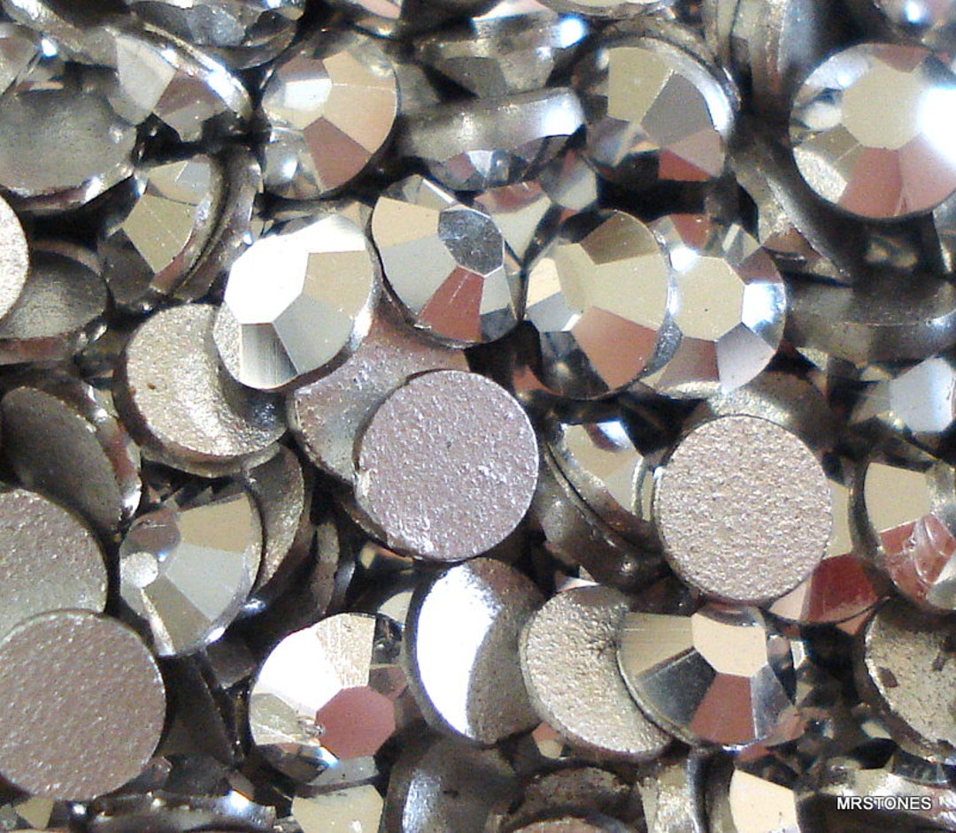 Vintage Metallic Silver Rhinestones, 3mm Flat Backs (72 Pc) - Etsy