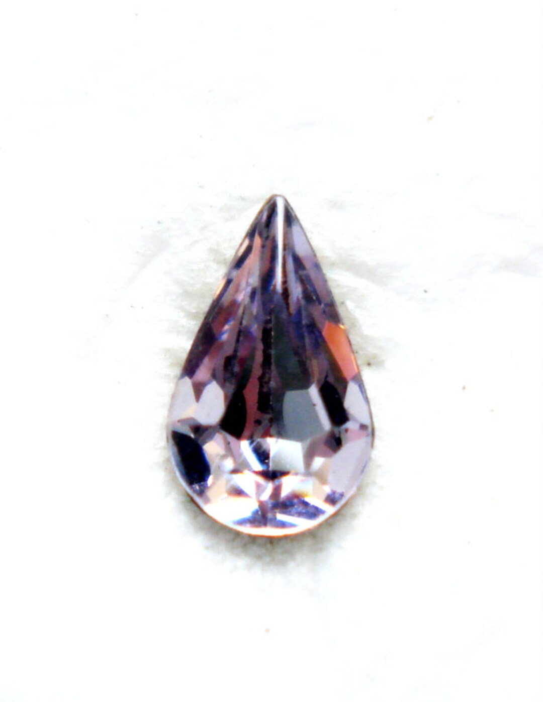 Satoshi Rhinestones Vintage Swarovski Rhinestones, Light Amethyst Pear Teardrops (12 Pc Lot ...