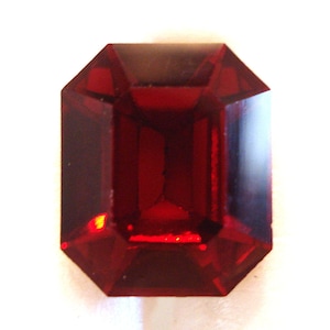 2 pc Lot 12x10mm Siam Red 4600 Vintage Swarovski Cushion Octagon Rhinestones Gold Foil Pointed Back 1st Quality