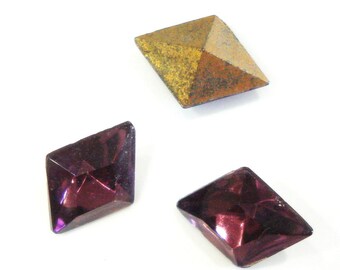 Assorted Colors Flat Back Acrylic Round Gems 4 Sizes Plastic