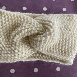 Knitted Headband 100% Wool - Various Colours & Sizes