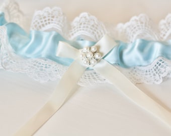 FLO: Ivory Lace Wedding Garter | Something Blue