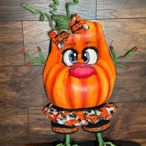 Wanda Pumpkin Wreath attachment, Fall wreaths, Fall wreath attachments, Halloween pumpkin decor