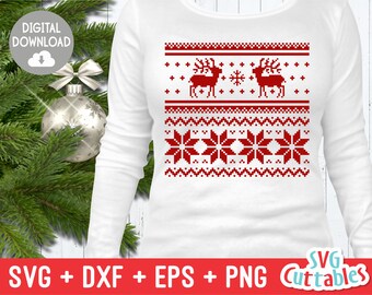 Ugly Sweater Svg Etsy