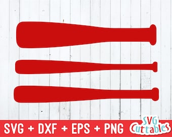 野球バット SVG、EPS、DXF、ソフトボールバット SVG、野球バットカットファイル、カットファイル、シルエットファイル、クリカットカットファイル、デジタルダウンロード