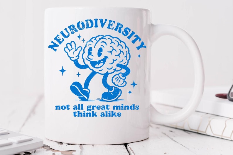 Neurodiversitet svg - Autism Shirt svg - Mental hälsa klippfil - svg - dxf - png - Silhuett - Cricut - Digital fil bild 5