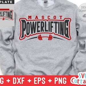 Powerlifting svg - Powerlifting Template  003 - svg - dxf - eps - png - Cut File - Silhouette -  Cricut - Digital Download