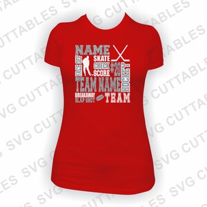 Hockey Svg, Hockey Subway Art Svg - Dxf - Eps - Png - Cut File - Hockey ...