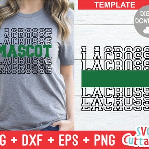 Lacrosse svg - Lacrosse Cut File - Lacrosse Template 002 - svg - eps - dxf - Silhouette - Cricut Cut File - Fill It In - Digital File