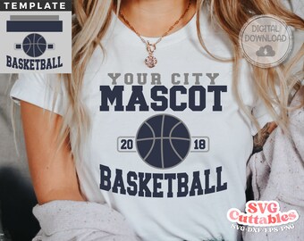 Basketball SVG - Basketball Template 0026 - svg - eps - dxf - Basketball Team svg - Silhouette - Cricut Cut File - svg Files - Digital File
