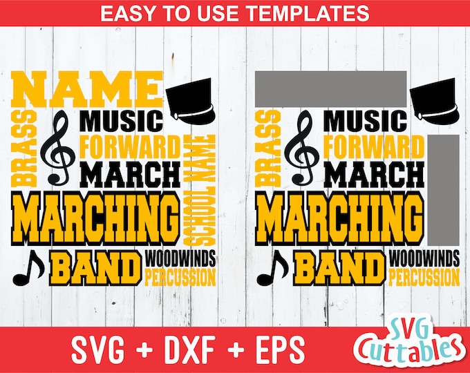 Marching Band SVG Bundle, Band SVG Bundle, Band Cut File, Band Clipart ...
